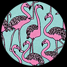 PINK FLAMINGOS INDIA 22" x 30"
