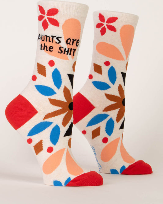 Aunts Are The Sh*t Womens Crew Socks