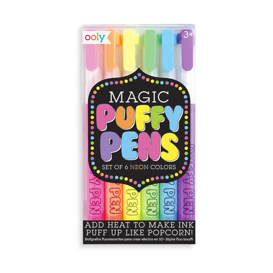 MAGIC PUFFY PENS NEON 6 SET