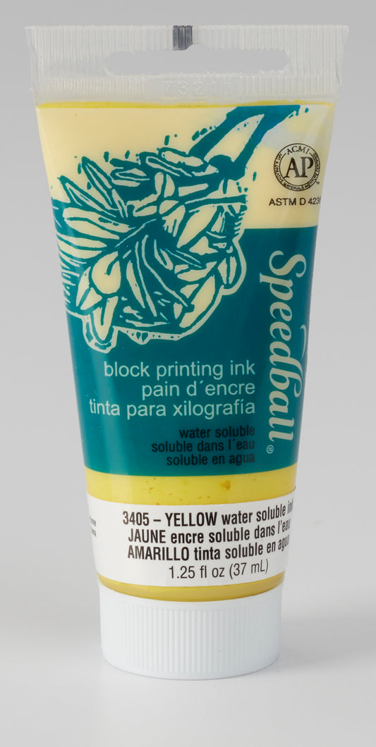 YELLOW WATER-SOLUBLE BLOCK PRINTING INK 37ML