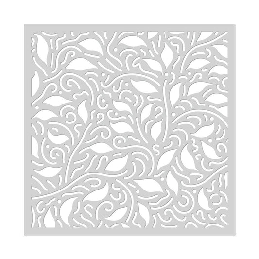 SA256 Leaves and Swirls Stencil