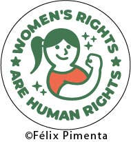 Lapel Button:Women's Rights are Human Rights
