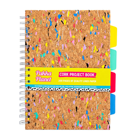 Pukka Planet Cork B5 Hardcover subject divider notebook