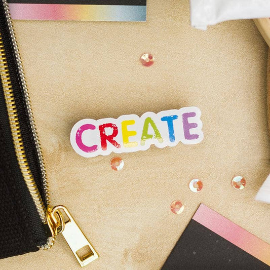 CREATE Enamel Pin, Artist Gifts, Crafters Gifts