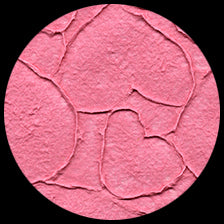 TEXTURED PINK HEARTS LACE 22" x 30"