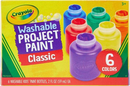 6 Ct Washable Project Paint, Classic