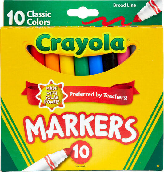 10 Ct Classic, Broad Line, ColorMax Markers