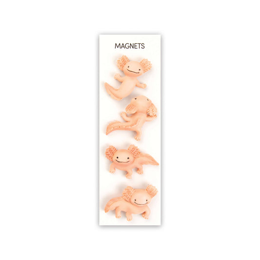 Colorful AXOLOTL magnets s/4