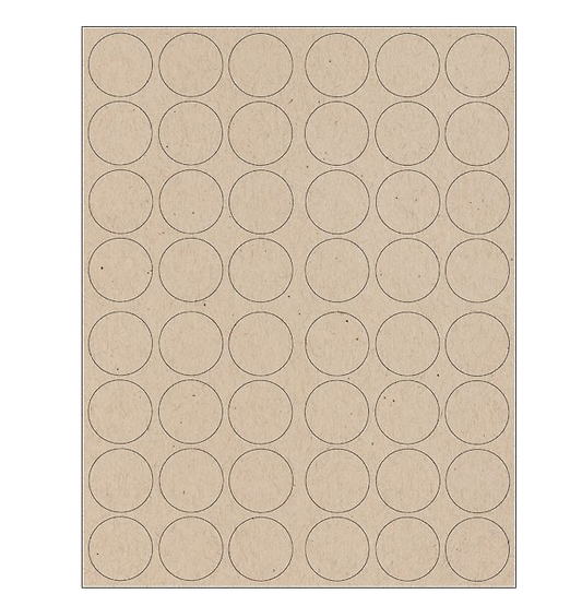 1.25" Round Printable Labels
