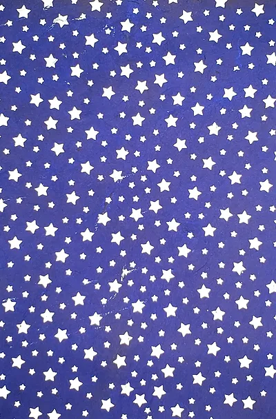 LOKTA PRINTED STARS WHITE ON DARK BLUE