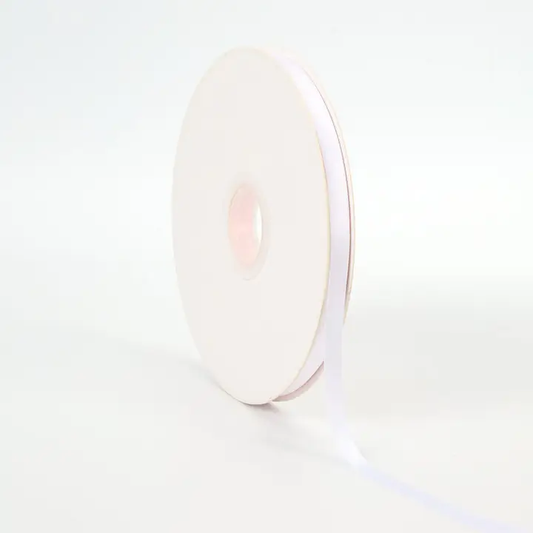 3/8" WHITE SATIN RIBBON 100 YD
