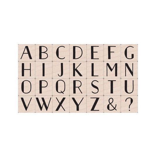 Hero Arts Golden Age Large Letter Set Wood Stamps