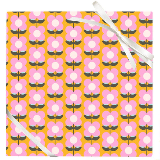 Retro Flowers Roll