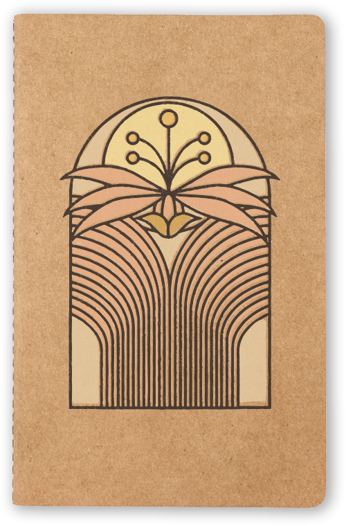 Desert Bloom Kraft Layflat Notebook