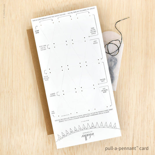 DIY Blank Pull-A-Pennant™ Greeting Card (#524)