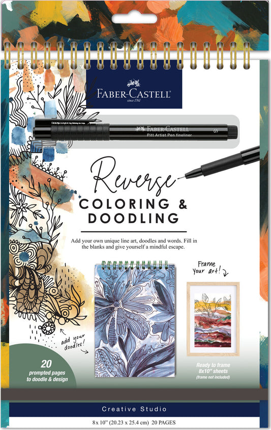 Reverse Coloring and Doodling Book Neutrals