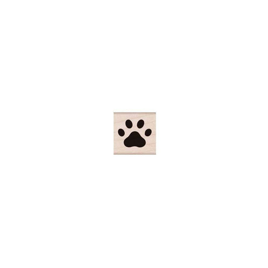 Paw Print Handmade Rubber Stamp