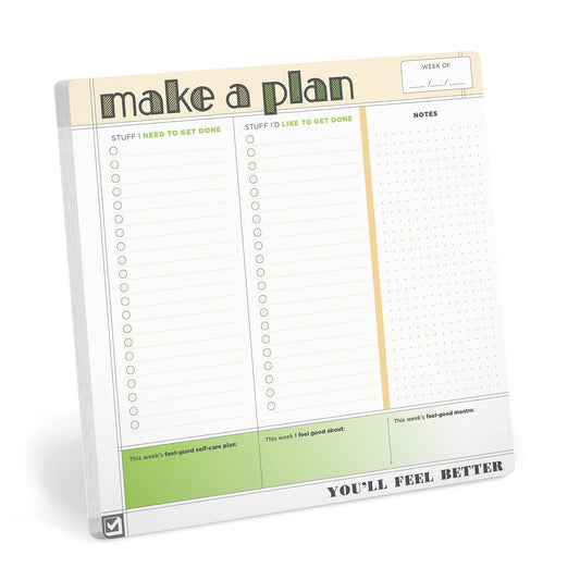 Make a Plan Sticky Paper Mousepad