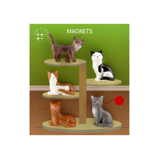 Colorful cat magnets