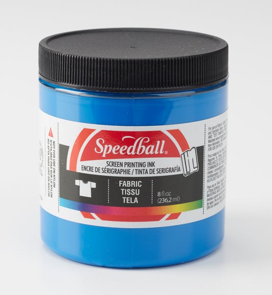 BLUE FABRIC SCREEN PRINT INK 8OZ