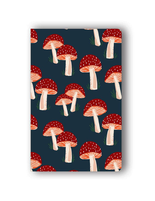 Navy Mushrooms Layflat Journal Notebook