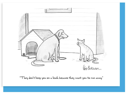 They Want You to Run Away - Nelson Line Cartoon Card