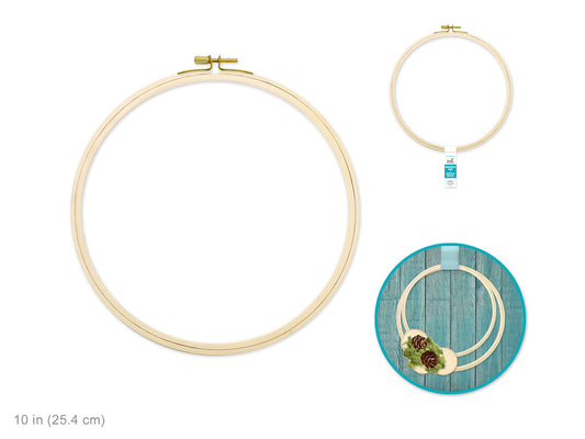 10" EMBROIDERY HOOP WOOD