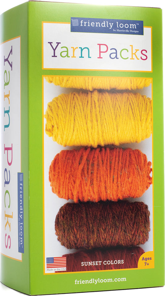 Friendly Loom - pegLoom or LapLoom Refill Kit - Sunset Colors