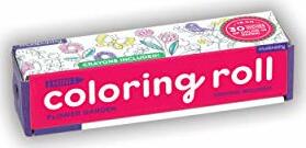 Flower Garden Mini Coloring Roll