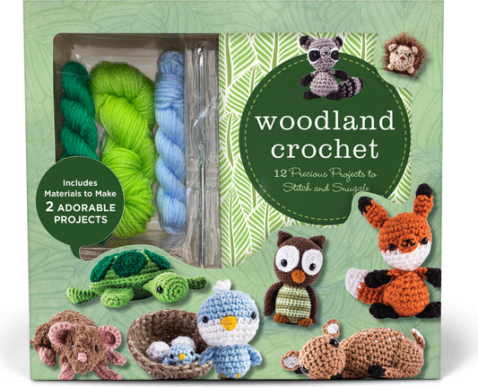 Woodland Crochet Kit: 12 Precious Projects to Stitch and Snuggle - Includes Materials to Make 2 Adorable Projects