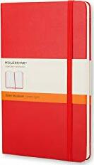 Moleskine Classic Notebook, Pocket, Ruled, Red, Hard Cover (3.5 x 5.5)