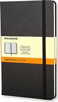 Moleskine Classic Notebook, Pocket, Ruled, Black, Hard Cover (3.5 x 5.5)