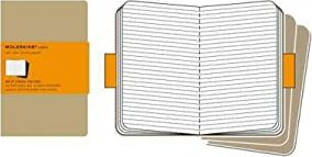 Moleskine Cahier Journal (Set of 3), Extra Large, Ruled, Kraft Brown, Soft Cover (7.5 x 10)