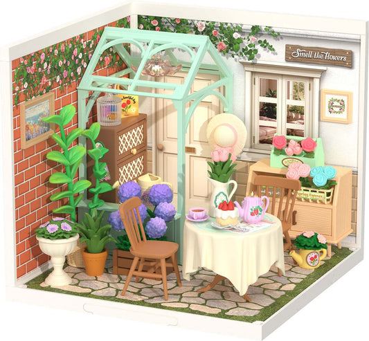 DIY Miniature House Kit | Blooming Tea Garden