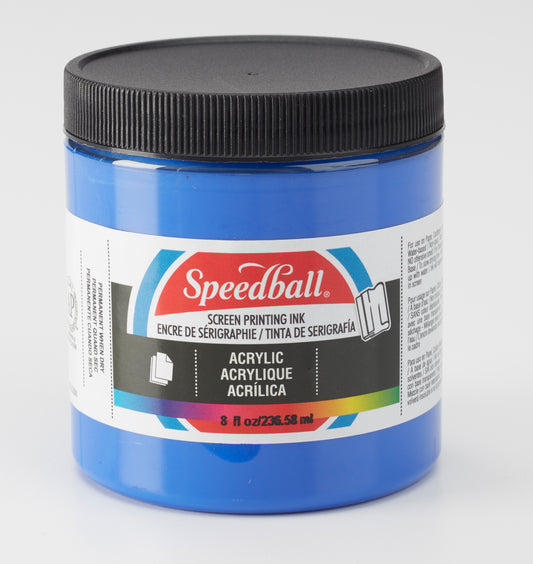 BLUE ACRYLIC SCREEN PRINT INK 8OZ