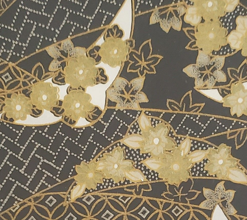 BLACK/GOLD PATTERN JAPANESE PAPER