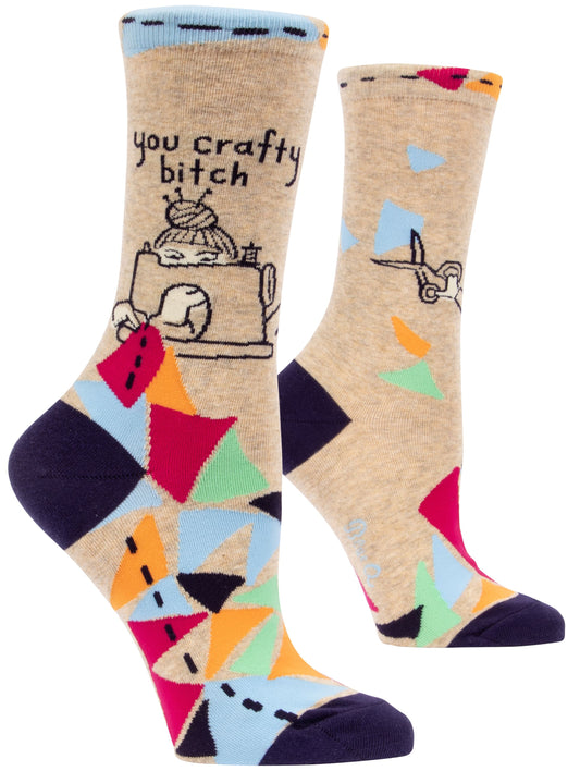 CRAFTY BITCH WOMENS SOCKS