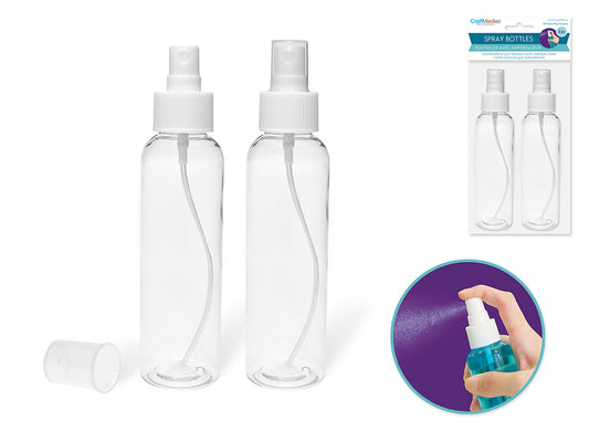 PLASTIC PUMP SPRAY BOTTLE 4OZ 2 PACK