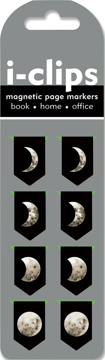 Moon Phases i-Clips Magnetic Page Markers