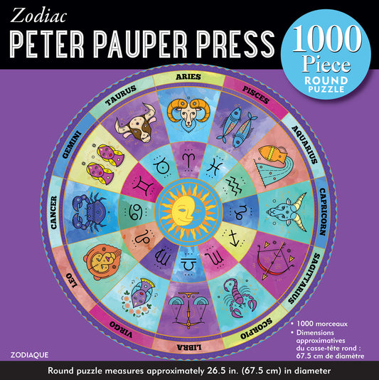 Zodiac 1000-Piece Round Jigsaw Puzzle