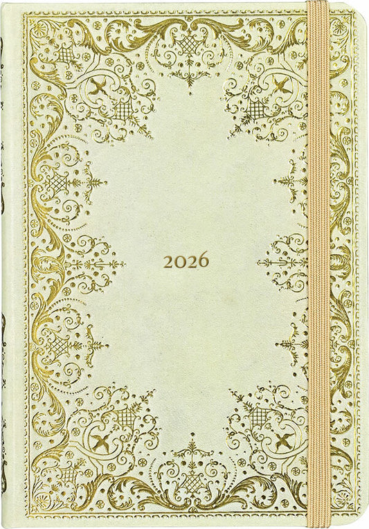 2026 Gilded Ivory Weekly Planner (16 months, Sept 2025 to Dec 2026)