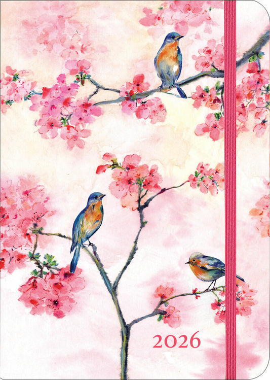 2026 Cherry Blossoms in Spring Weekly Planner (16 months, Sept 2025 to Dec 2026)
