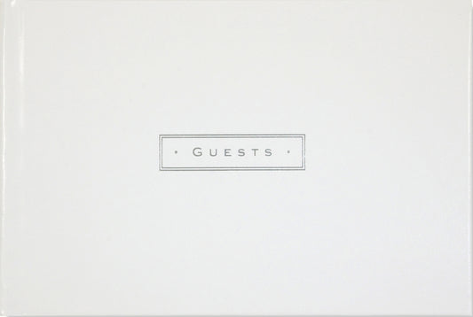 White Leather Guest Book