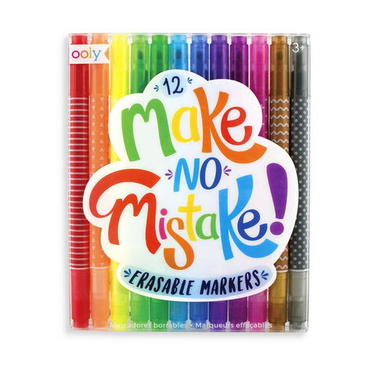 MAKE NO MISTAKE 12 ERASABLE MARKERS