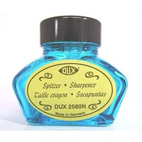 BLUE  GLASS INKWELL SHARPENER