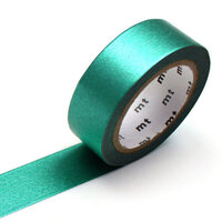 GREEN SOLID WASHI 15MM