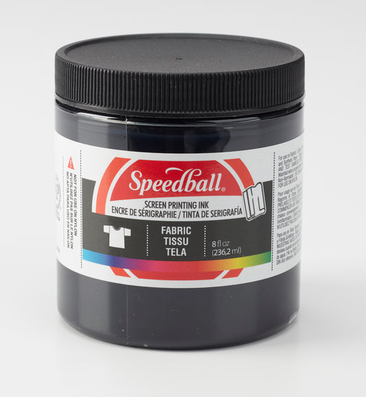 BLACK FABRIC SCREEN PRINT INK 8OZ