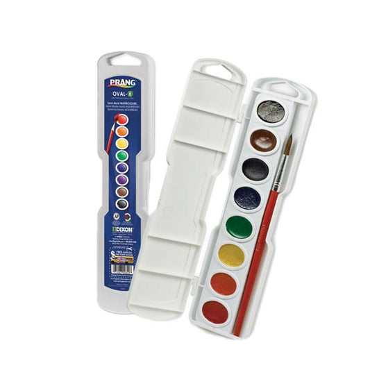 PRANG OVAL W/C 8 SET W/BRUSH