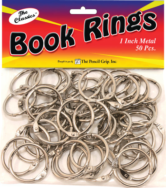 Book Rings 1" (50 Metal Per Bag)