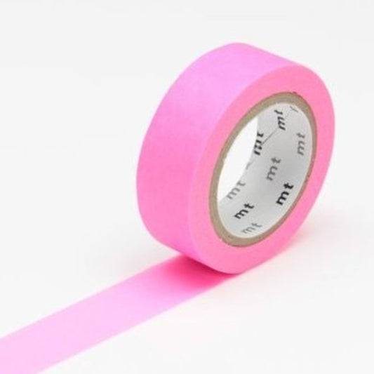 SHOCKING PINK SOLID WASHI 15MM